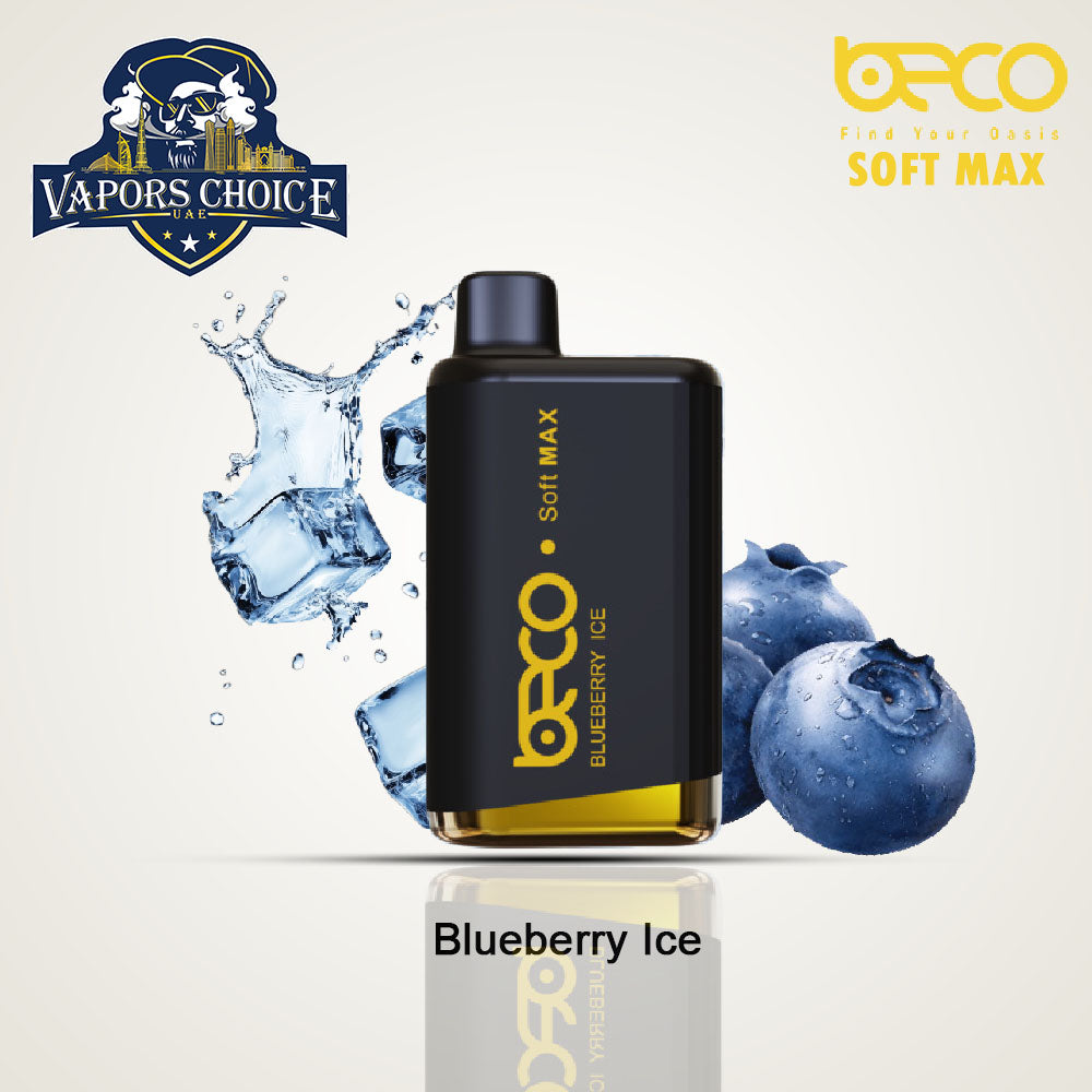 BECO SOFT MAX 12000 PUFFS (20mg) - DISPOSABLE VAPE Blueberry Ice UAE Dubai